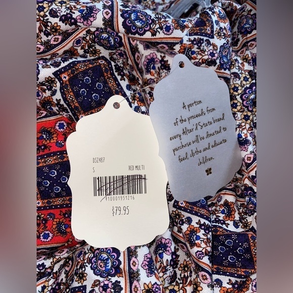 Altar’d State Wome Floral Halter Maxi Dress S Boho Prairie Feminine Dainty NEW - Picture 9 of 10